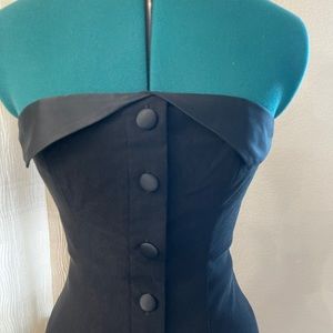 Elegant Black Strapless Dress